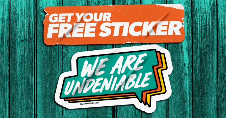 Free We Undeniable Sticker