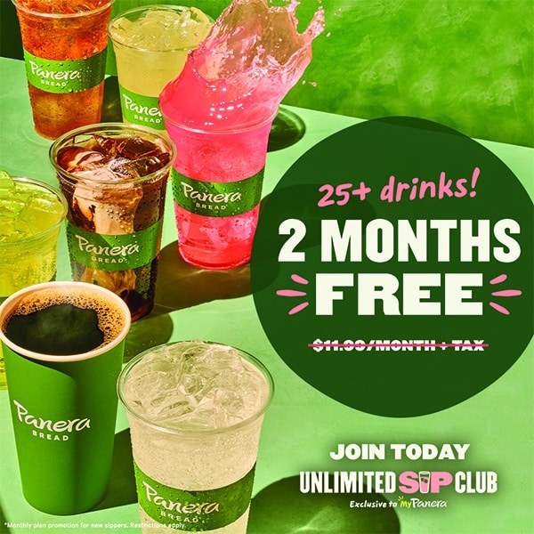 Free Panera Unlimited Sip Club