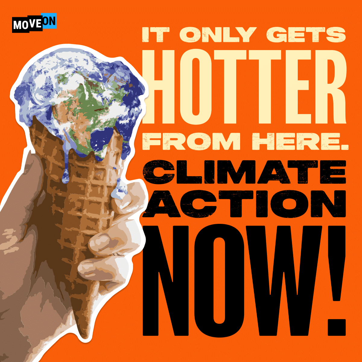 Free Climate Action Now Sticker