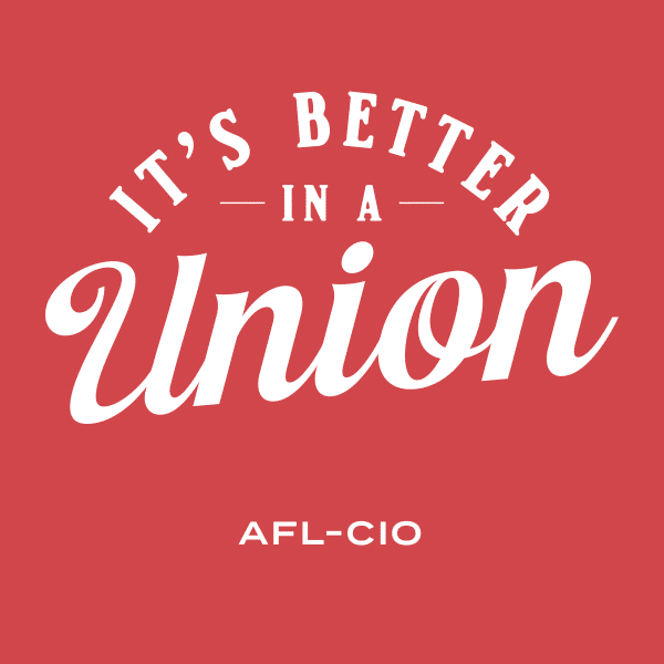 Free It's Better in a Union sticker