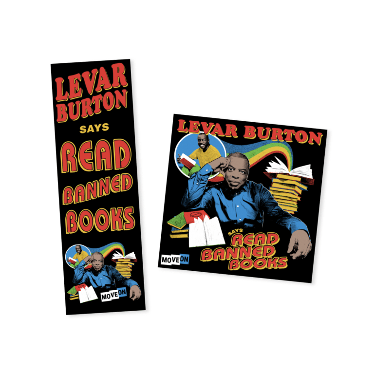 Free LeVar Burton Bookmark Sticker