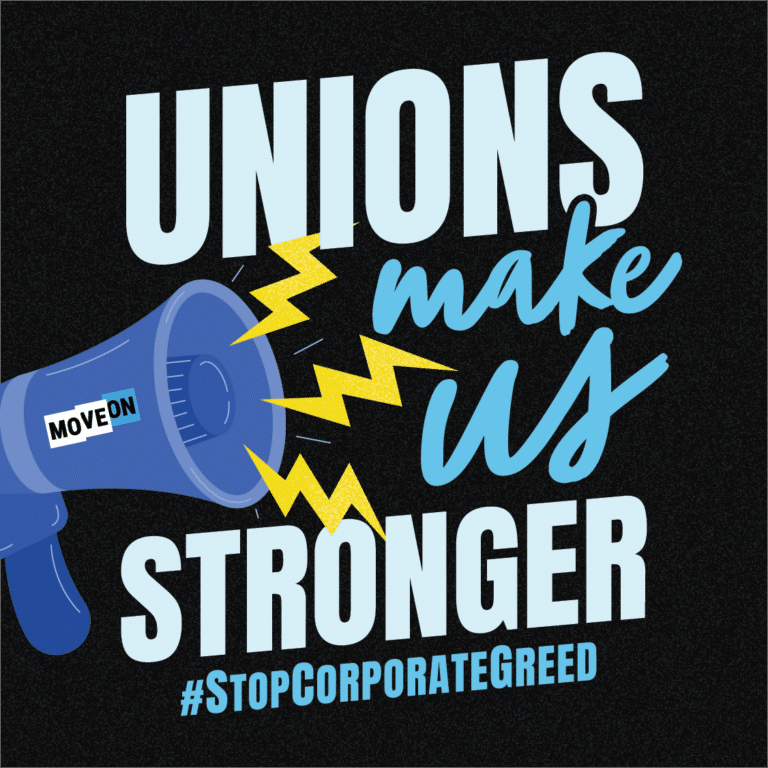 Free Unions Make Us Stronger Sticker