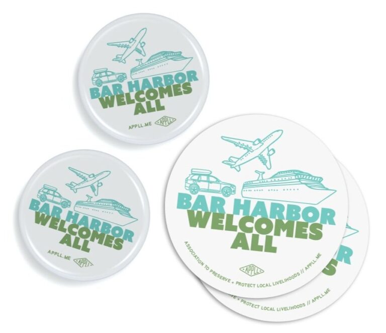 Free Bar Harbor Stickers Buttons