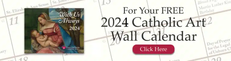 Free 2024 Catholic Art Wall Calendar