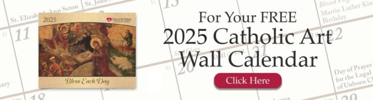 Free 2025 Catholic Art Wall Calendar