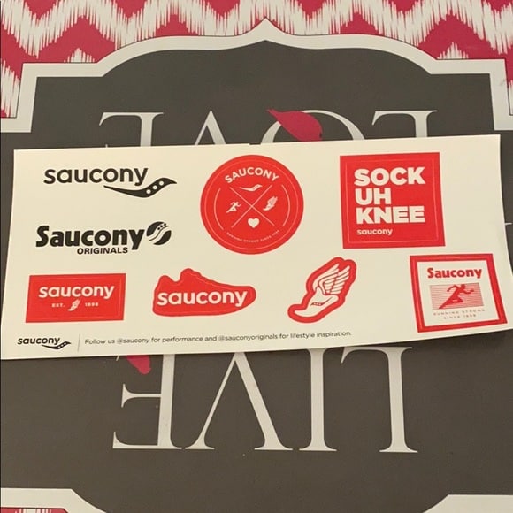 Free Saucony Stickers