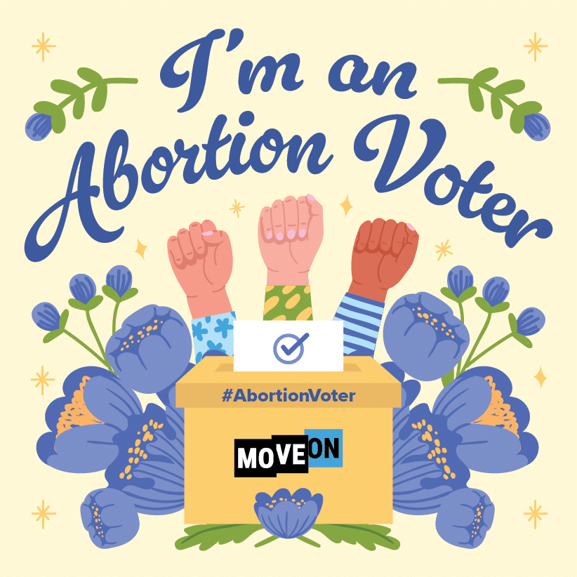Free I'm An Abortion Voter Sticker