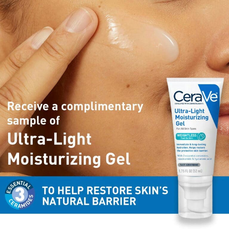 Free CeraVe Ultra-Light Moisturizing Gel