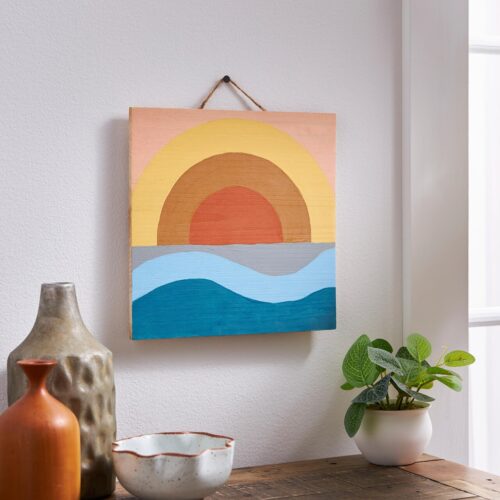 Free Michaels MakeBreak Event Sunrise Painting