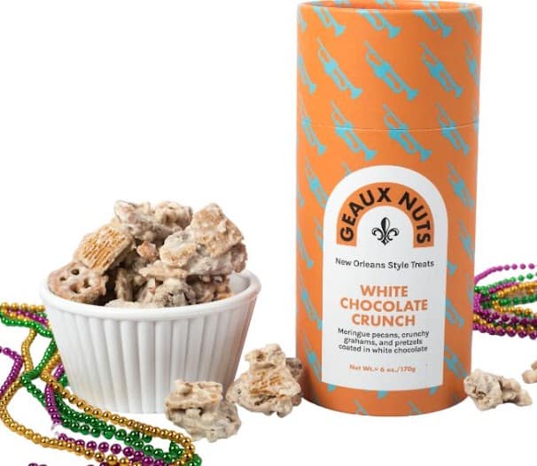 Free Geaux Nuts White Chocolate Crunch
