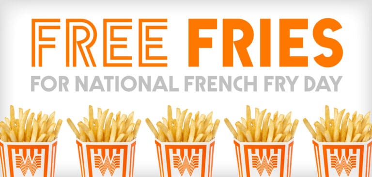 Free Whataburger Medium French Fries
