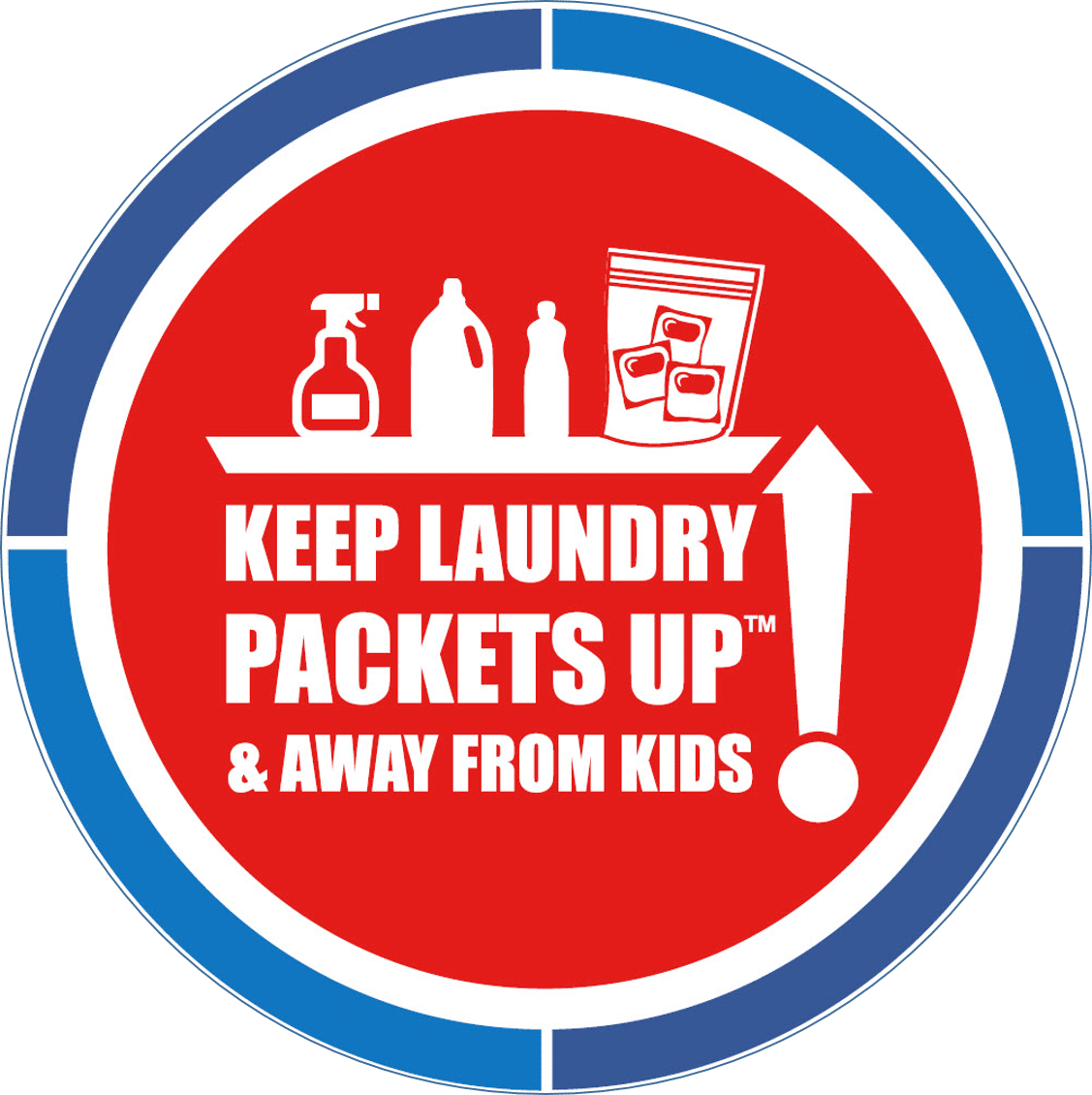 Free 'Keep Laundry Packets Up' Cling