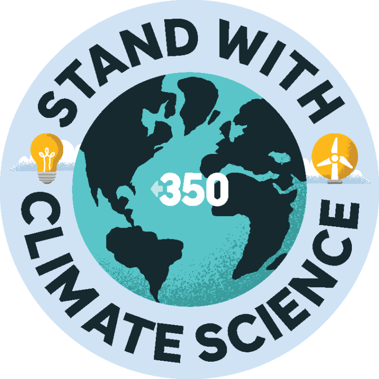 Free Stand with Climate Science Sticker