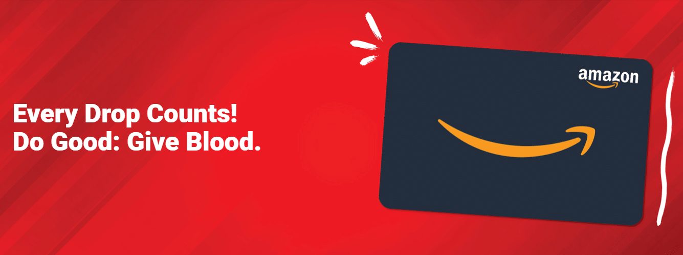 Free Amazon Gift Card by Donating Blood to Red Cross