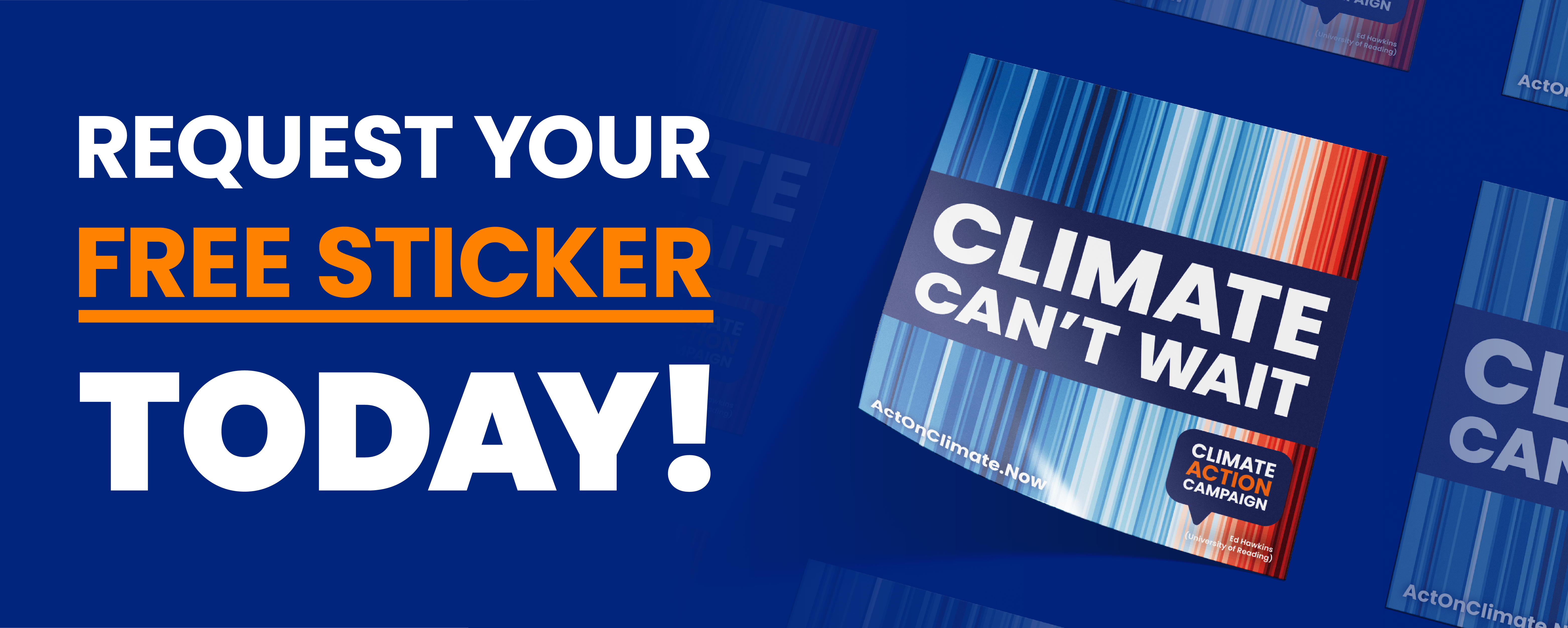 Free Climate Can't Wait Sticker