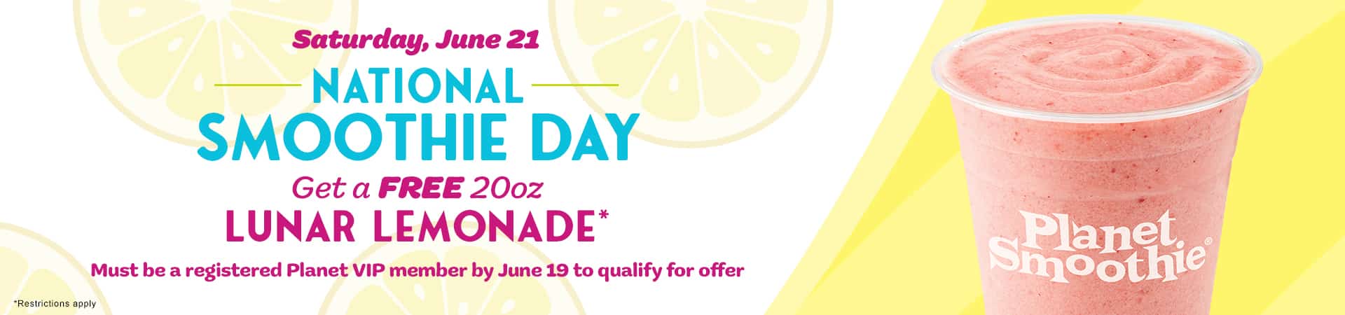 Free Planet Smoothie Drink
