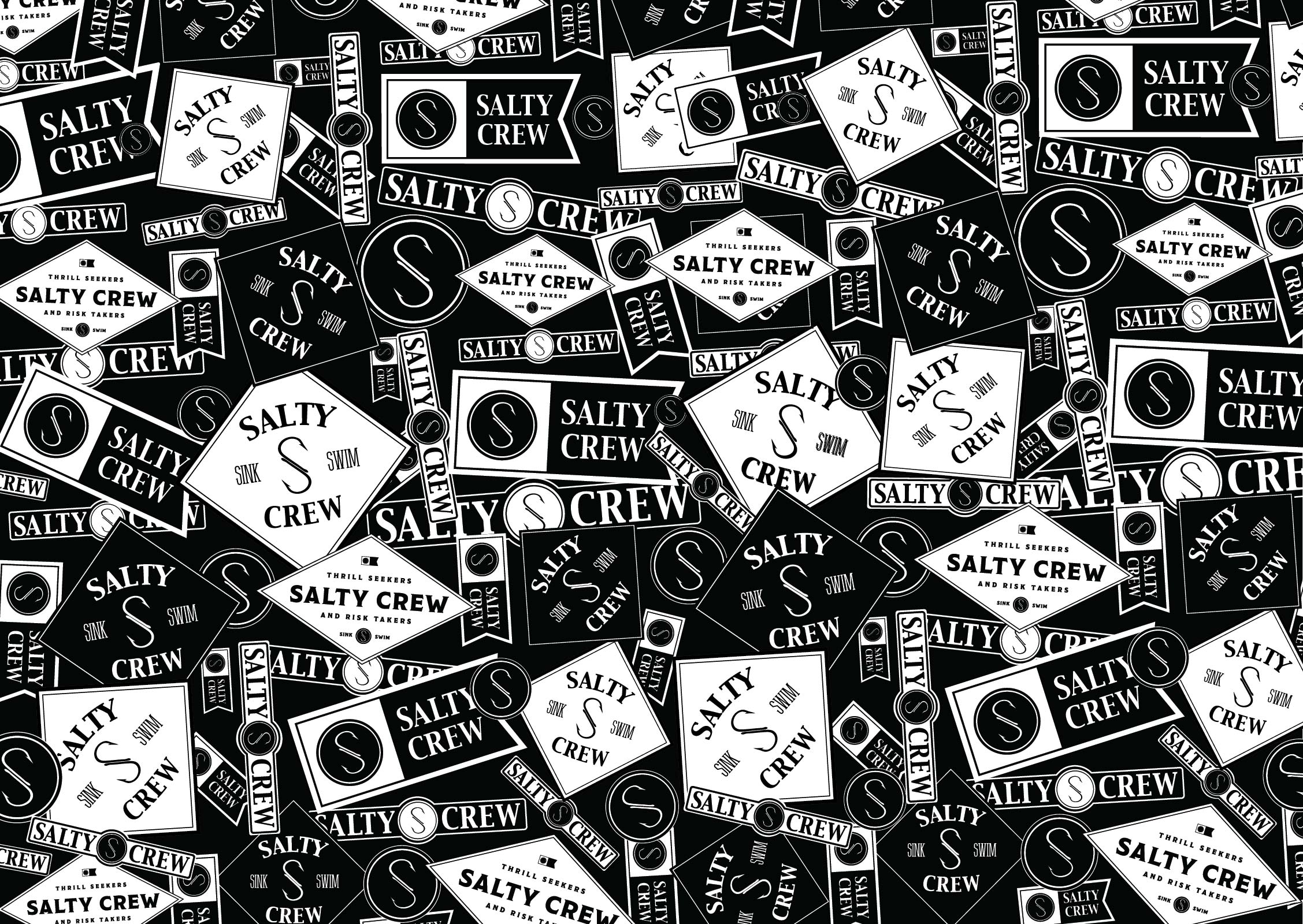 Free Salty Crew Stickers