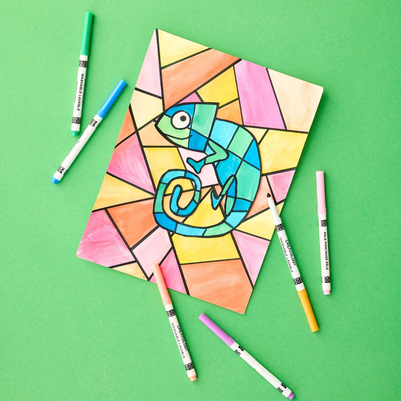 Free Michaels Watercolor Chameleon