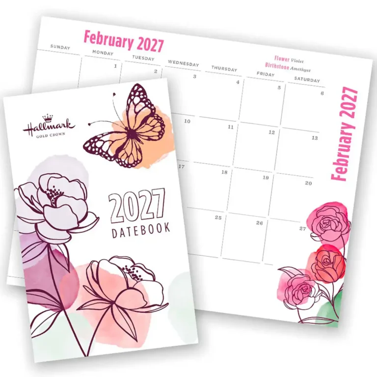 Free Hallmark 2027 Datebook